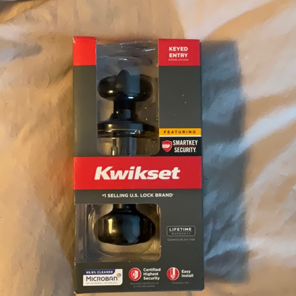 Black Keyed Entry Door Knob